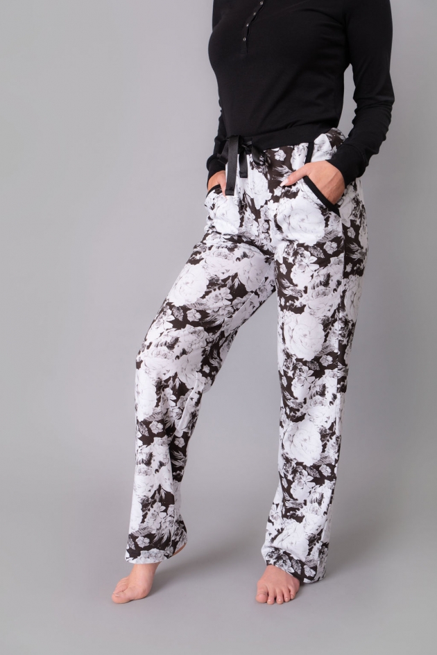 ŽENSKA PIDŽAMA BLACK ROSE- DONJI DIO